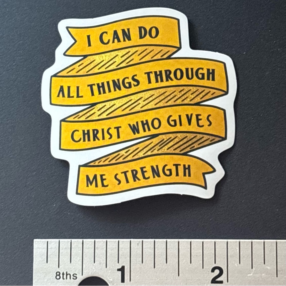 10/$10 Christian God Aesthetic Vinyl Sticker -Waterproof Water Bottle Laptop